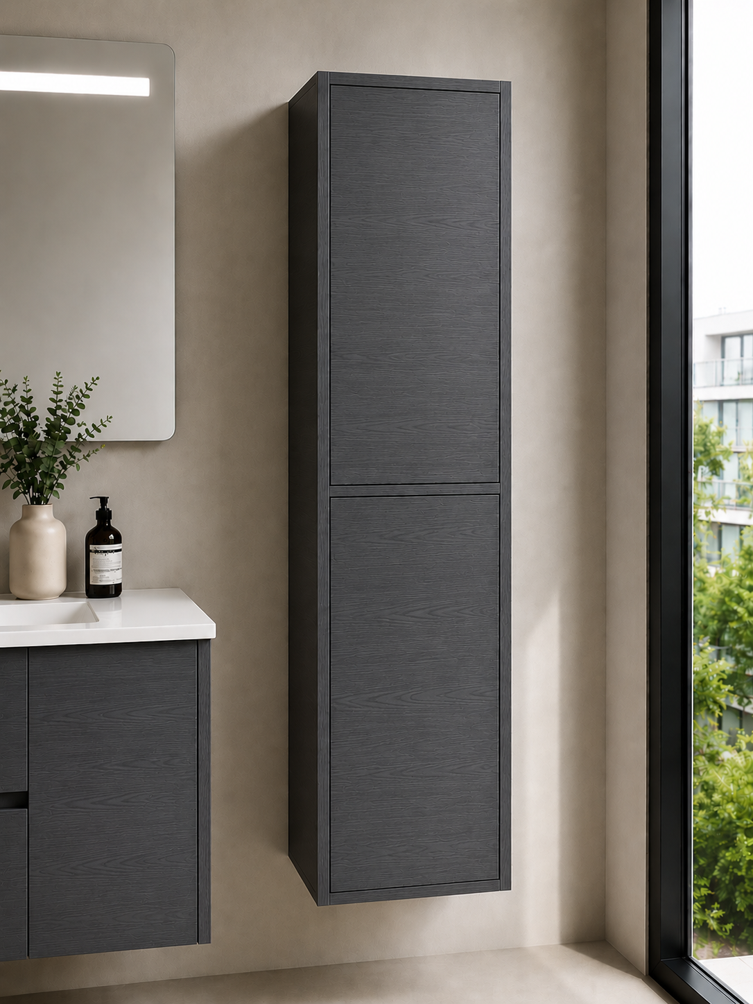Badezimmersäule FLORENCIA zwei Türen 140 cm