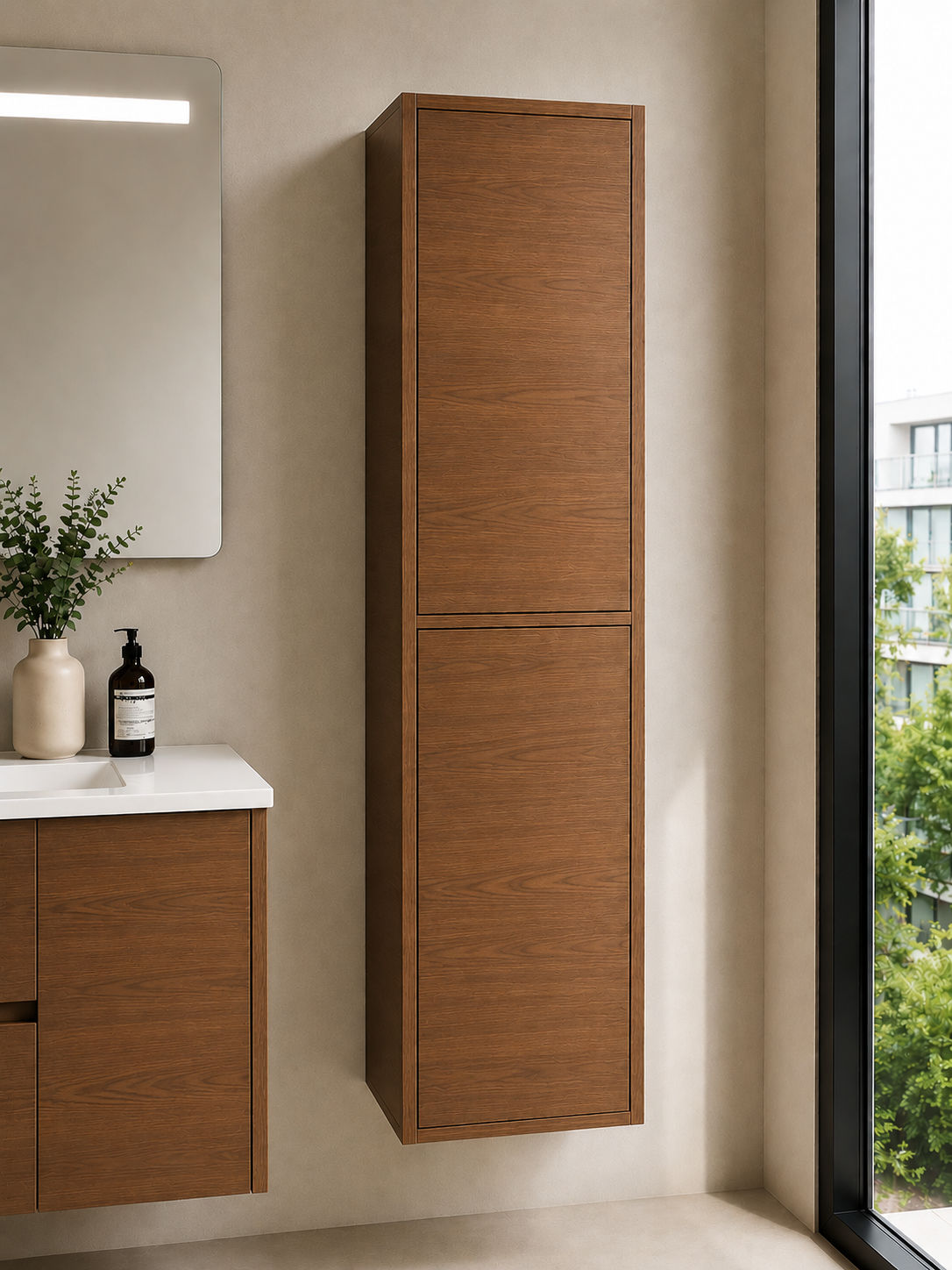 Badezimmersäule FLORENCIA zwei Türen 140 cm