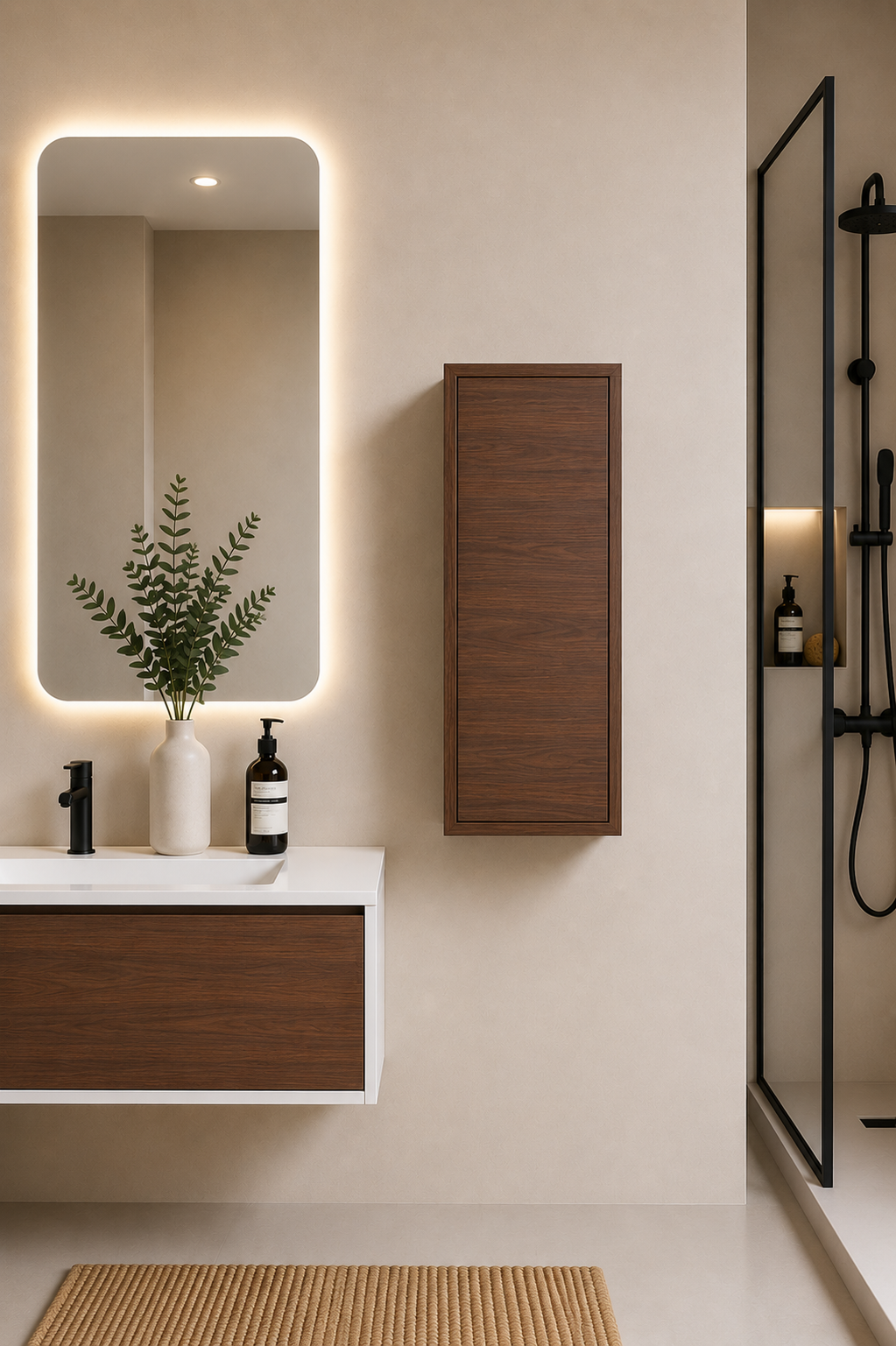 Badezimmerschrank FLORENCIA eine Tür 70 cm
