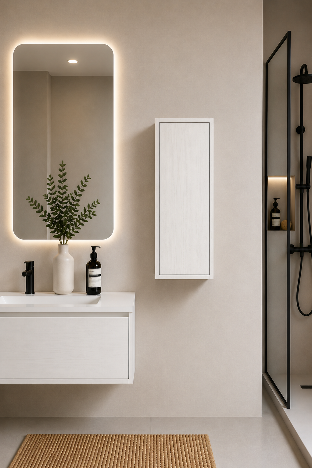 Badezimmerschrank FLORENCIA eine Tür 70 cm
